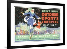 Advertisement, St. Paul Carnival, Minnesota-null-Framed Premium Giclee Print