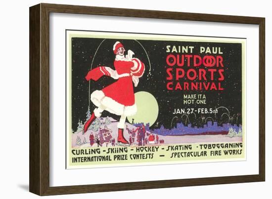 Advertisement, St. Paul Carnival, Minnesota-null-Framed Art Print