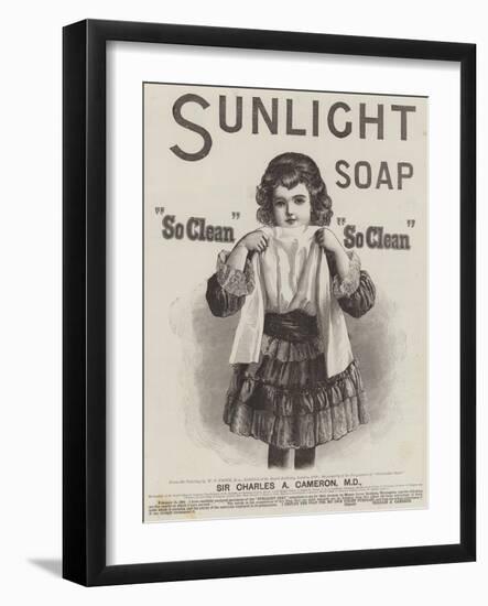 Advertisement, Sunlight Soap-William Powell Frith-Framed Giclee Print