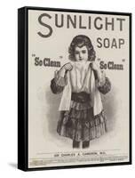 Advertisement, Sunlight Soap-William Powell Frith-Framed Stretched Canvas