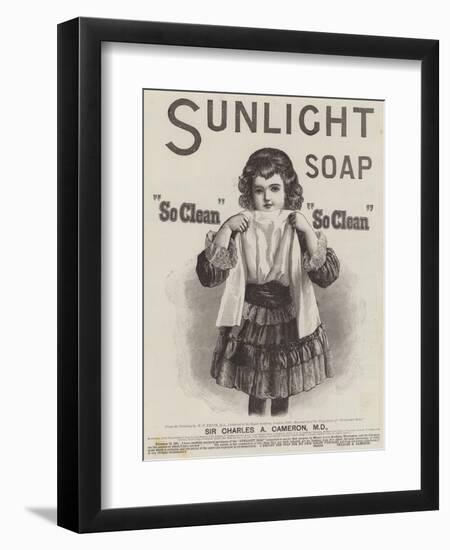 Advertisement, Sunlight Soap-William Powell Frith-Framed Giclee Print