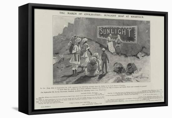 Advertisement, Sunlight Soap-Henry Charles Seppings Wright-Framed Stretched Canvas