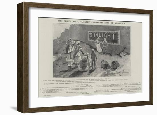 Advertisement, Sunlight Soap-Henry Charles Seppings Wright-Framed Giclee Print