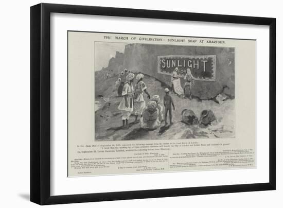 Advertisement, Sunlight Soap-Henry Charles Seppings Wright-Framed Giclee Print
