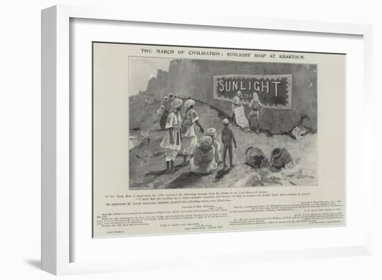 Advertisement, Sunlight Soap-Henry Charles Seppings Wright-Framed Giclee Print