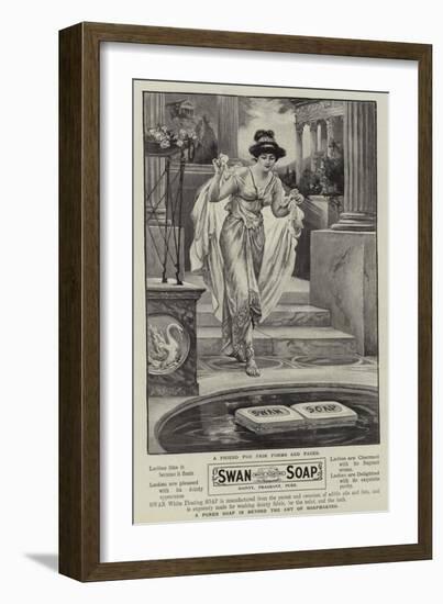 Advertisement, Swan Soap-null-Framed Giclee Print