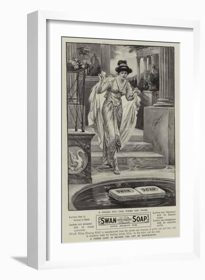 Advertisement, Swan Soap-null-Framed Giclee Print