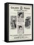 Advertisement, the Golden Penny-null-Framed Stretched Canvas