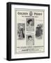 Advertisement, the Golden Penny-null-Framed Giclee Print