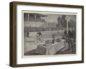 Advertisement, the Last Lap, a Popular Win-null-Framed Giclee Print