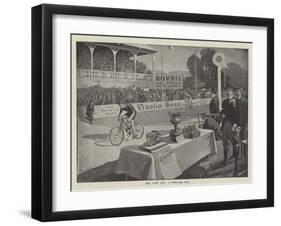 Advertisement, the Last Lap, a Popular Win-null-Framed Giclee Print