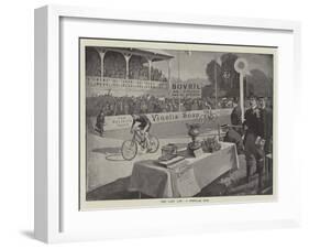 Advertisement, the Last Lap, a Popular Win-null-Framed Giclee Print