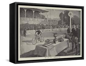 Advertisement, the Last Lap, a Popular Win-null-Framed Stretched Canvas