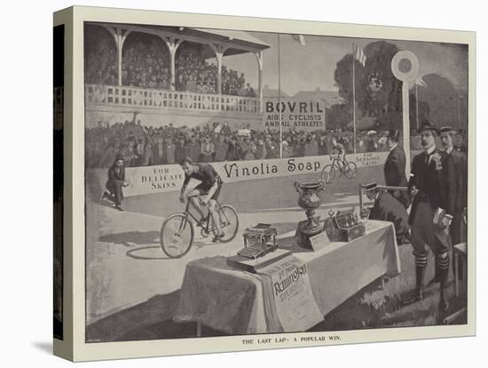 Advertisement, the Last Lap, a Popular Win-null-Stretched Canvas