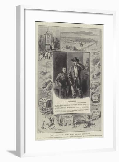 Advertisement, the Transvaal, Some More Secretes Revealed-null-Framed Giclee Print