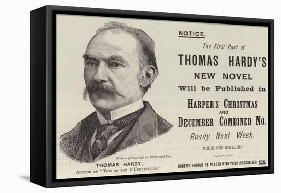 Advertisement, Thomas Hardy-null-Framed Stretched Canvas
