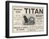 Advertisement, Titan Soap-null-Framed Giclee Print