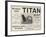 Advertisement, Titan Soap-null-Framed Giclee Print