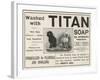 Advertisement, Titan Soap-null-Framed Giclee Print