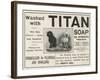 Advertisement, Titan Soap-null-Framed Giclee Print