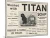 Advertisement, Titan Soap-null-Mounted Giclee Print