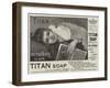 Advertisement, Titan Soap-null-Framed Giclee Print