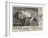 Advertisement, Titan Soap-null-Framed Giclee Print