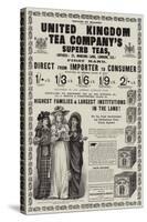 Advertisement, United Kingdom Tea Company's Teas-null-Stretched Canvas