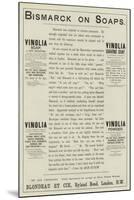 Advertisement, Vinolia-null-Mounted Giclee Print