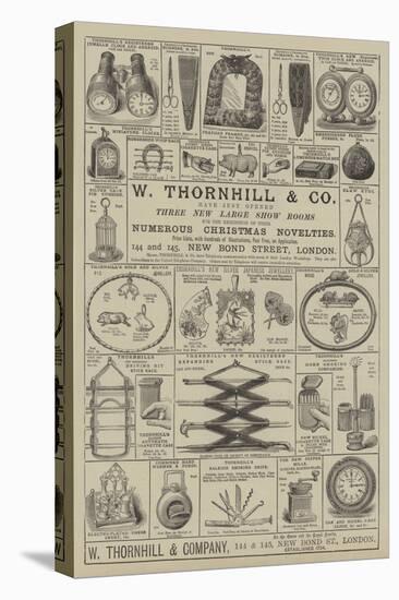 Advertisement, W Thornhill and Company-null-Stretched Canvas