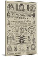 Advertisement, W Thornhill and Company-null-Mounted Giclee Print