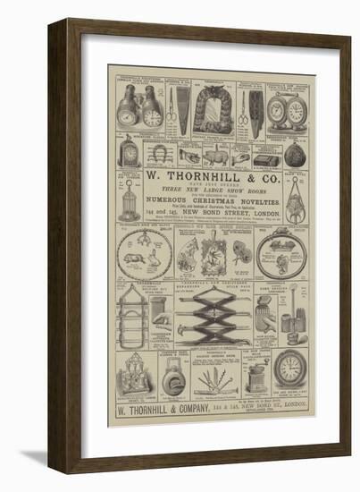 Advertisement, W Thornhill and Company-null-Framed Giclee Print