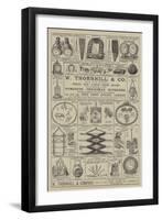 Advertisement, W Thornhill and Company-null-Framed Giclee Print
