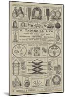 Advertisement, W Thornhill and Company-null-Mounted Giclee Print