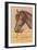 Advertisement with Horse-null-Framed Art Print