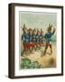 Advertisement with Rabbit Soldiers-null-Framed Giclee Print