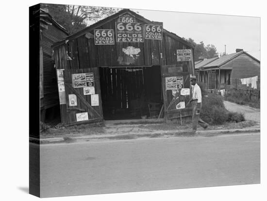 Advertisements for Popular Malaria Cure, Natchez, Mississippi, c.1935-Ben Shahn-Stretched Canvas