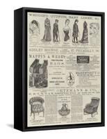 Advertisements-Alfred Crowquill-Framed Stretched Canvas