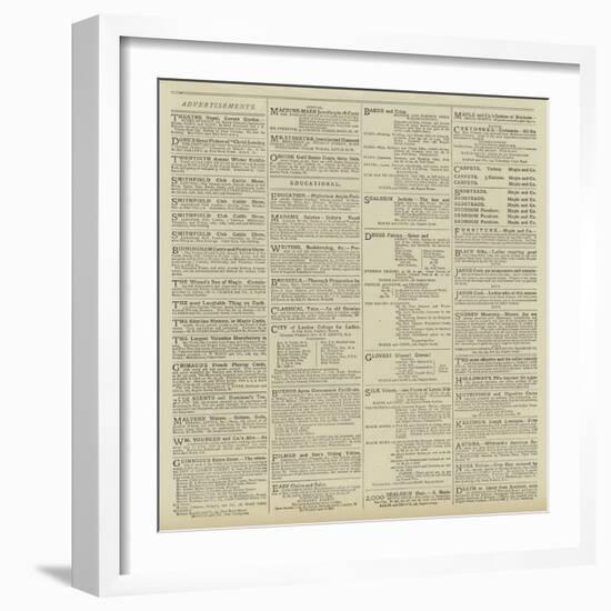 Advertisements-null-Framed Giclee Print