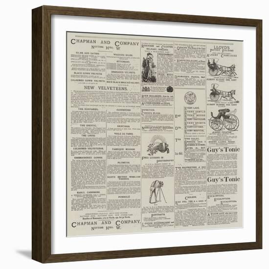 Advertisements-null-Framed Giclee Print