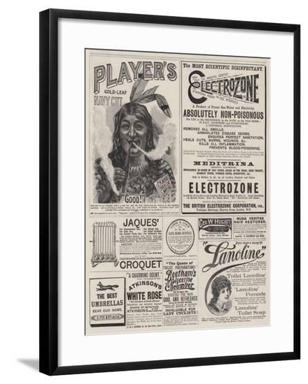 Advertisements--Framed Giclee Print