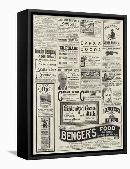 Advertisements-null-Framed Stretched Canvas