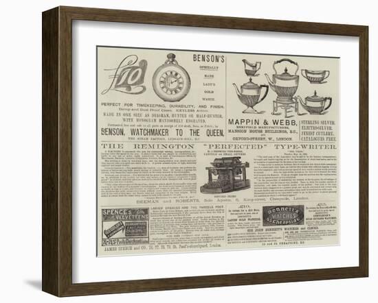 Advertisements-null-Framed Giclee Print