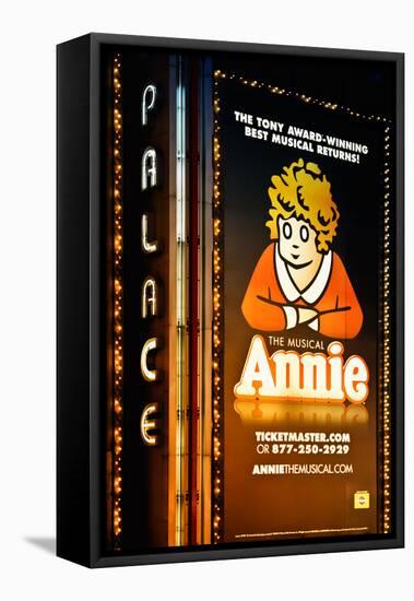 Advertising - Annie the musical - Times square - Manhattan - New York City - United States-Philippe Hugonnard-Framed Stretched Canvas