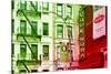 Advertising - Cafe Roma - Little Italy - Manhattan - New York - United States-Philippe Hugonnard-Stretched Canvas