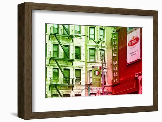 Advertising - Cafe Roma - Little Italy - Manhattan - New York - United States-Philippe Hugonnard-Framed Photographic Print