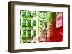 Advertising - Cafe Roma - Little Italy - Manhattan - New York - United States-Philippe Hugonnard-Framed Photographic Print