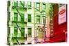 Advertising - Cafe Roma - Little Italy - Manhattan - New York - United States-Philippe Hugonnard-Stretched Canvas