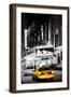 Advertising - Chicago the musical - Yellow Taxi Cabs - Times square - Manhattan - New York City - U-Philippe Hugonnard-Framed Premium Photographic Print