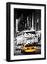 Advertising - Chicago the musical - Yellow Taxi Cabs - Times square - Manhattan - New York City - U-Philippe Hugonnard-Framed Premium Photographic Print